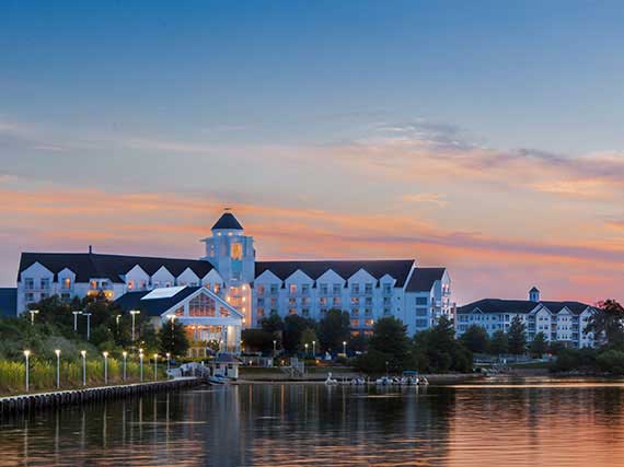 Hyatt Regency at sunset