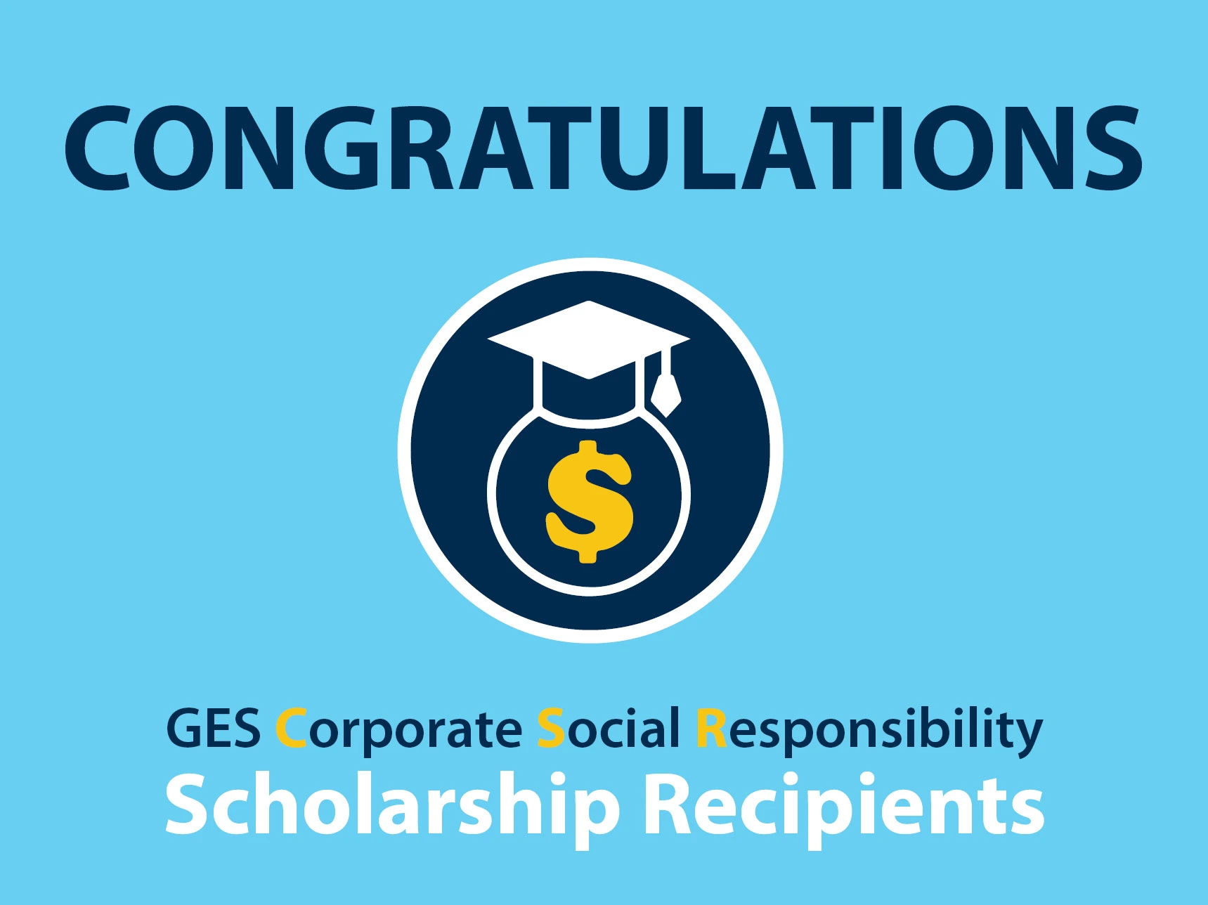 GES CSR Scholarship Graphic 