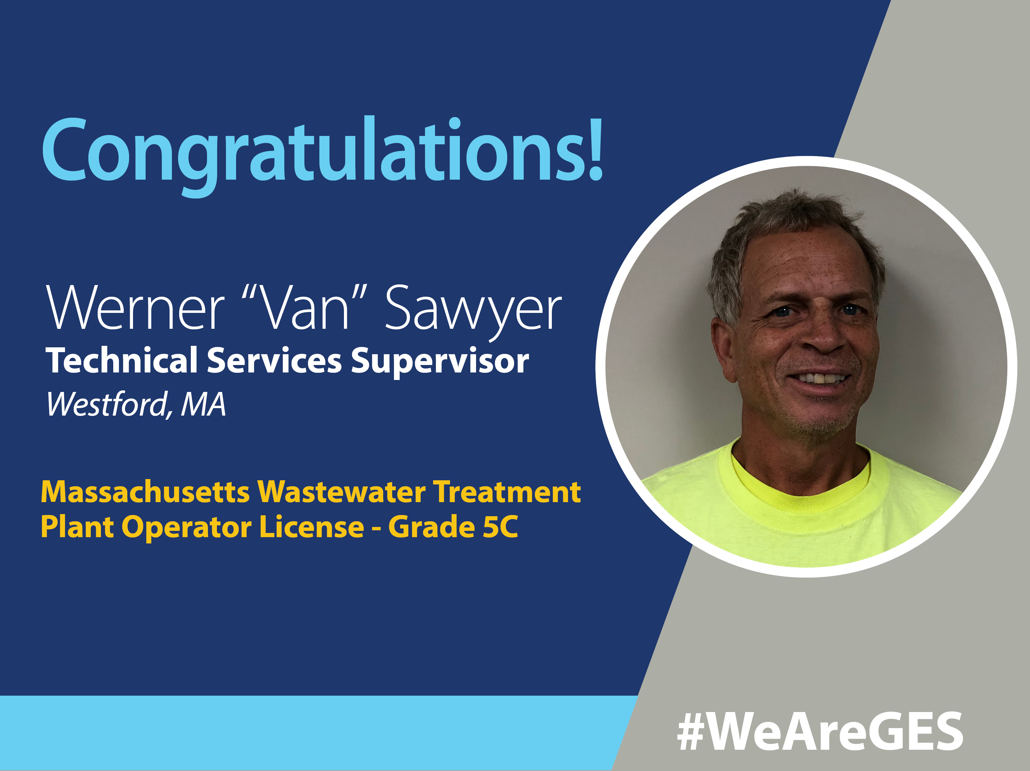 Werner (Van) Sawyer Achieves Grade 5C Operator License