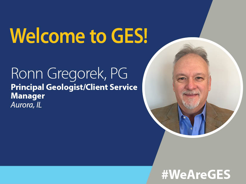 Ronn Gregorek, PG - GES Principal Geologist / Client Service Manager