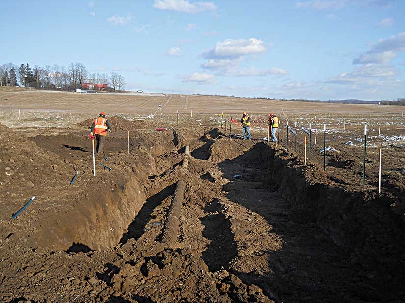 Pipeline excavation 