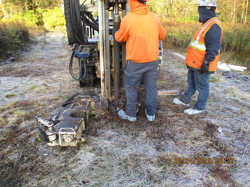 monitoring well install