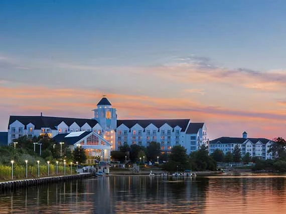 Hyatt Regency at sunset