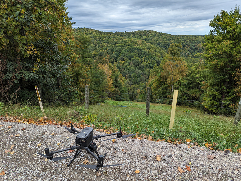 Drone ready for launch