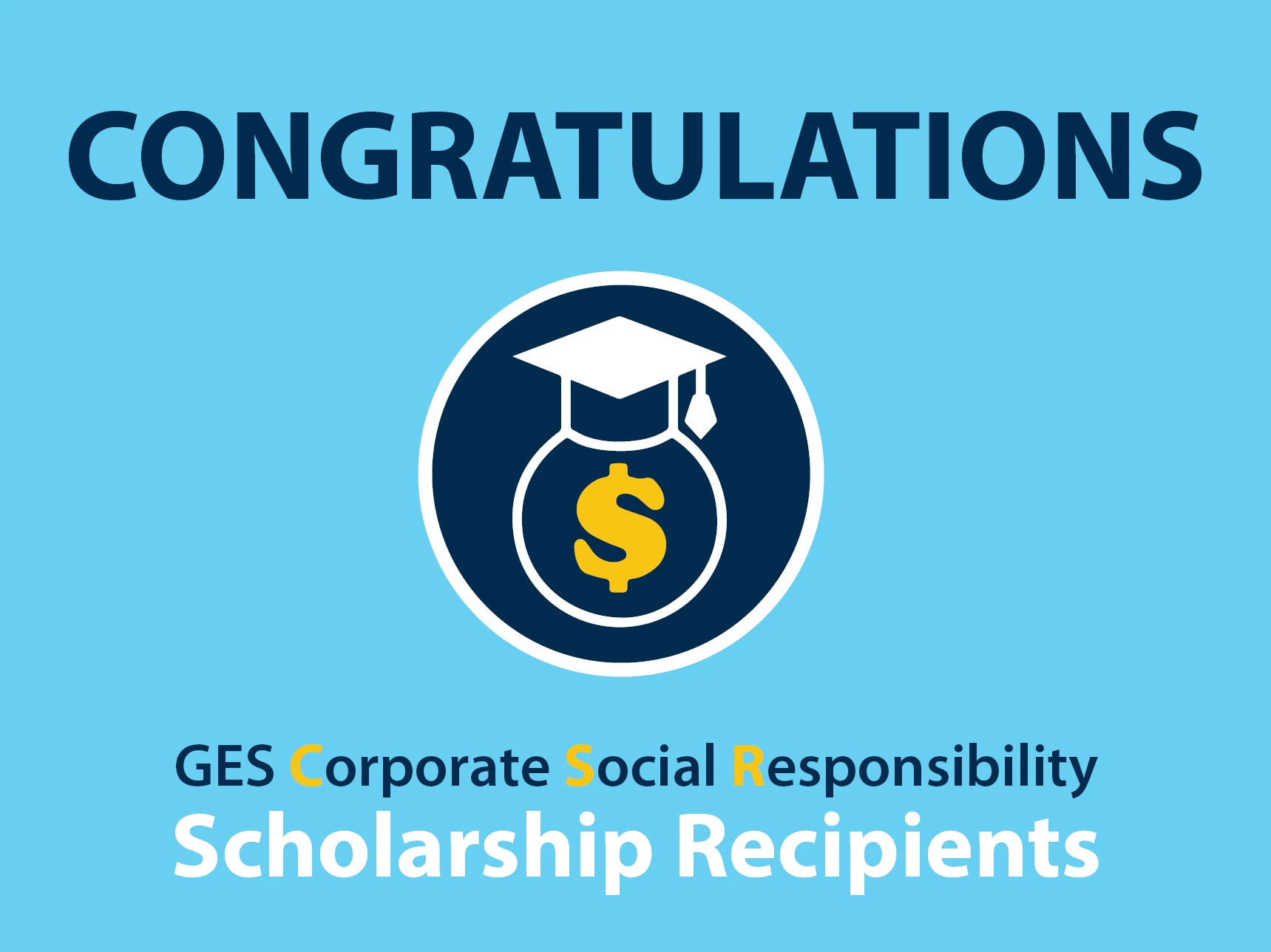 GES CSR Scholarship Graphic