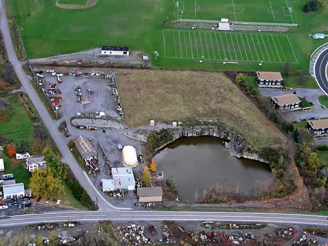 Aerial plant view