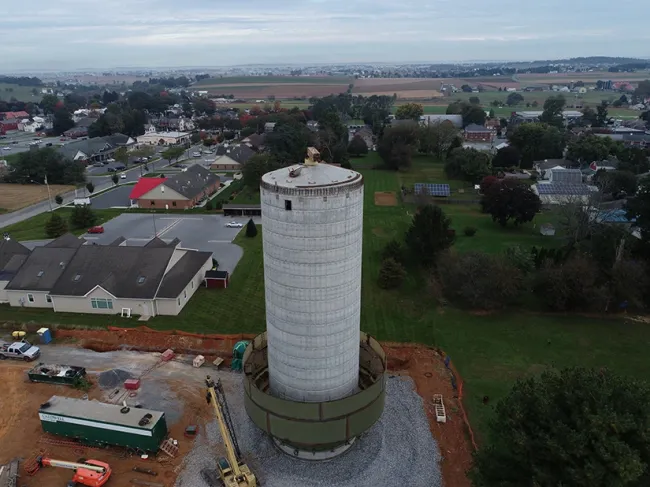 Intercourse PA Water Tower Construction