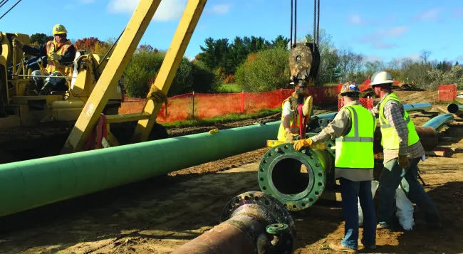 technicians, health and safety pipeline construction