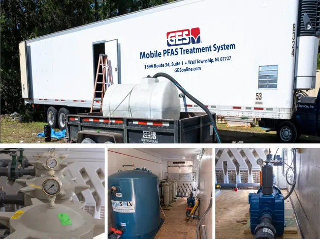 GES Mobile PFAS Treatment trailer