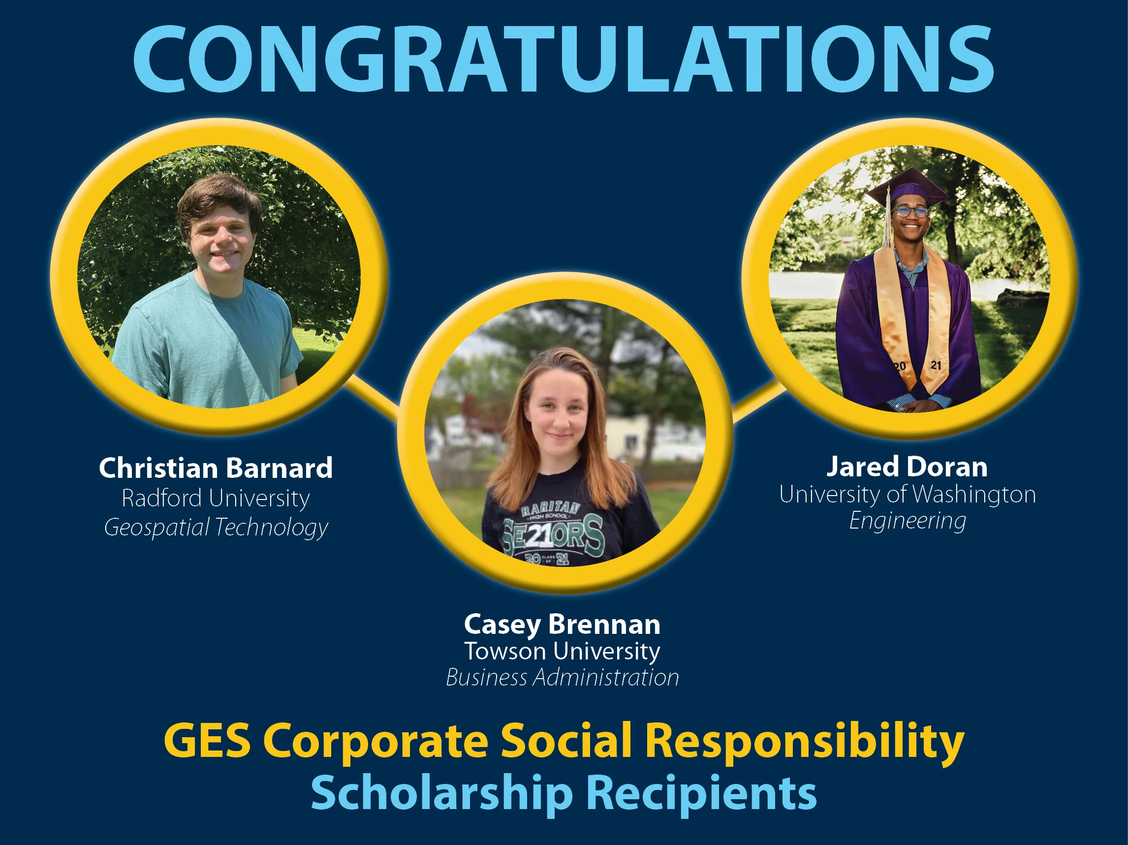 GES Announces 2021-22 CSR Scholarship Winners