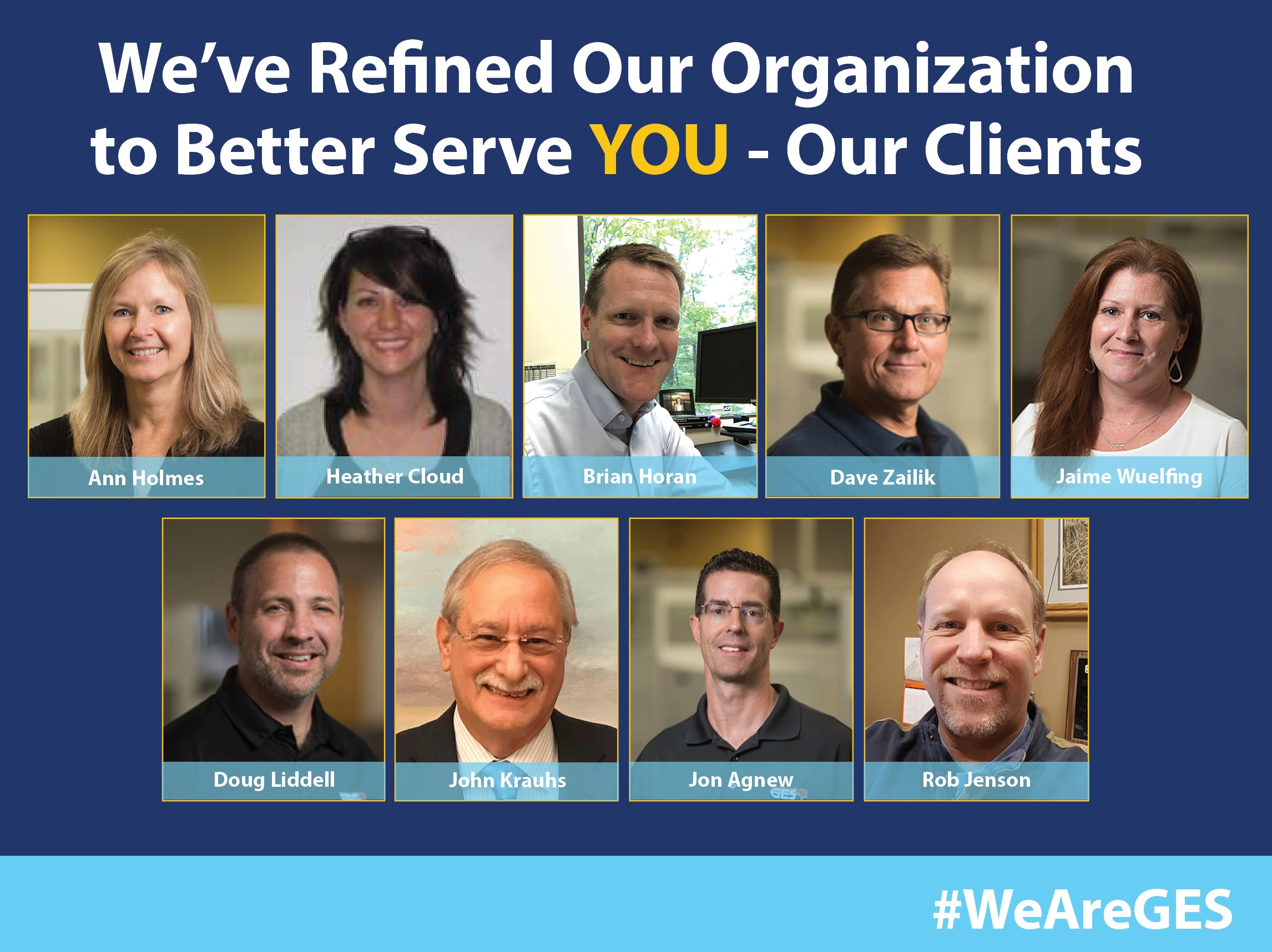 Refining GES’ Organization to Better Serve Our Clients