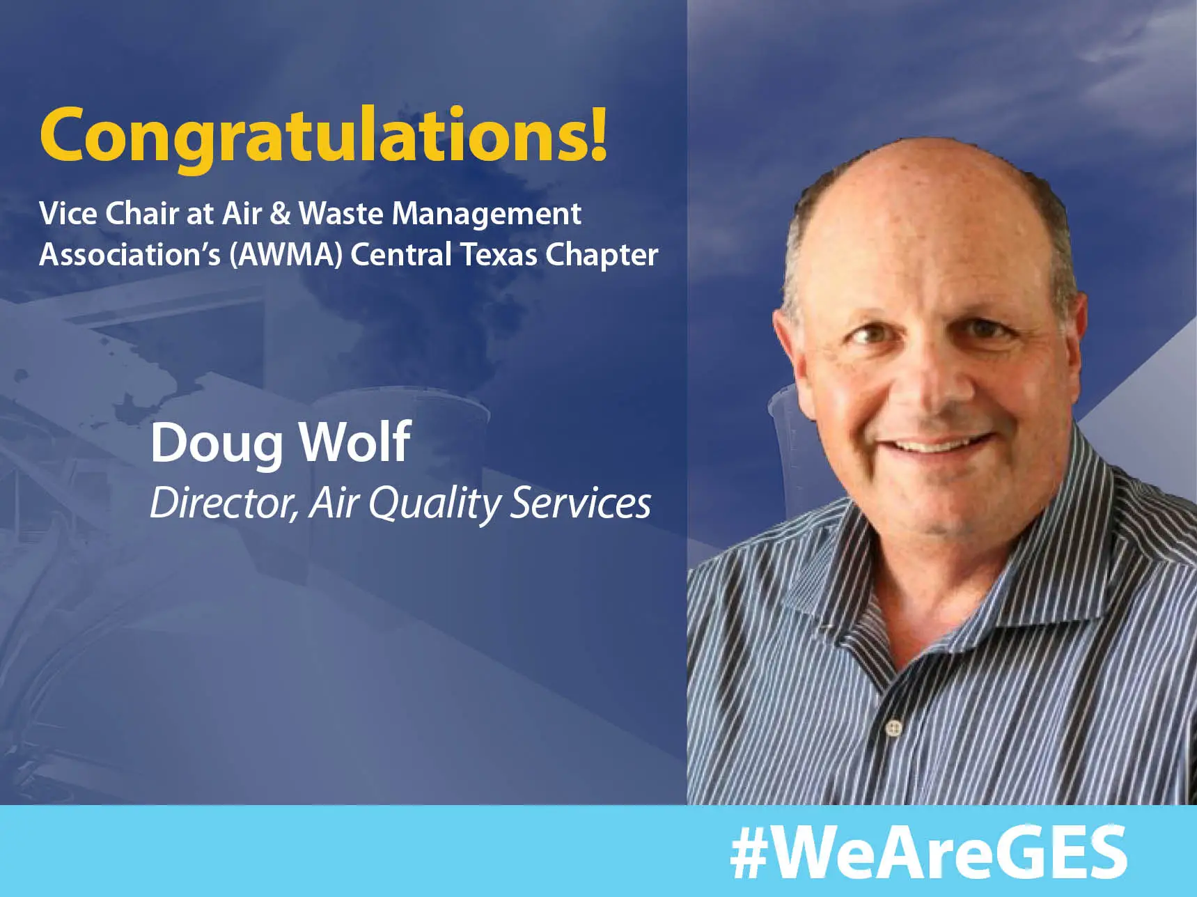 Doug Wolf Elected Vice Chair at AWMA Central Texas Chapter
