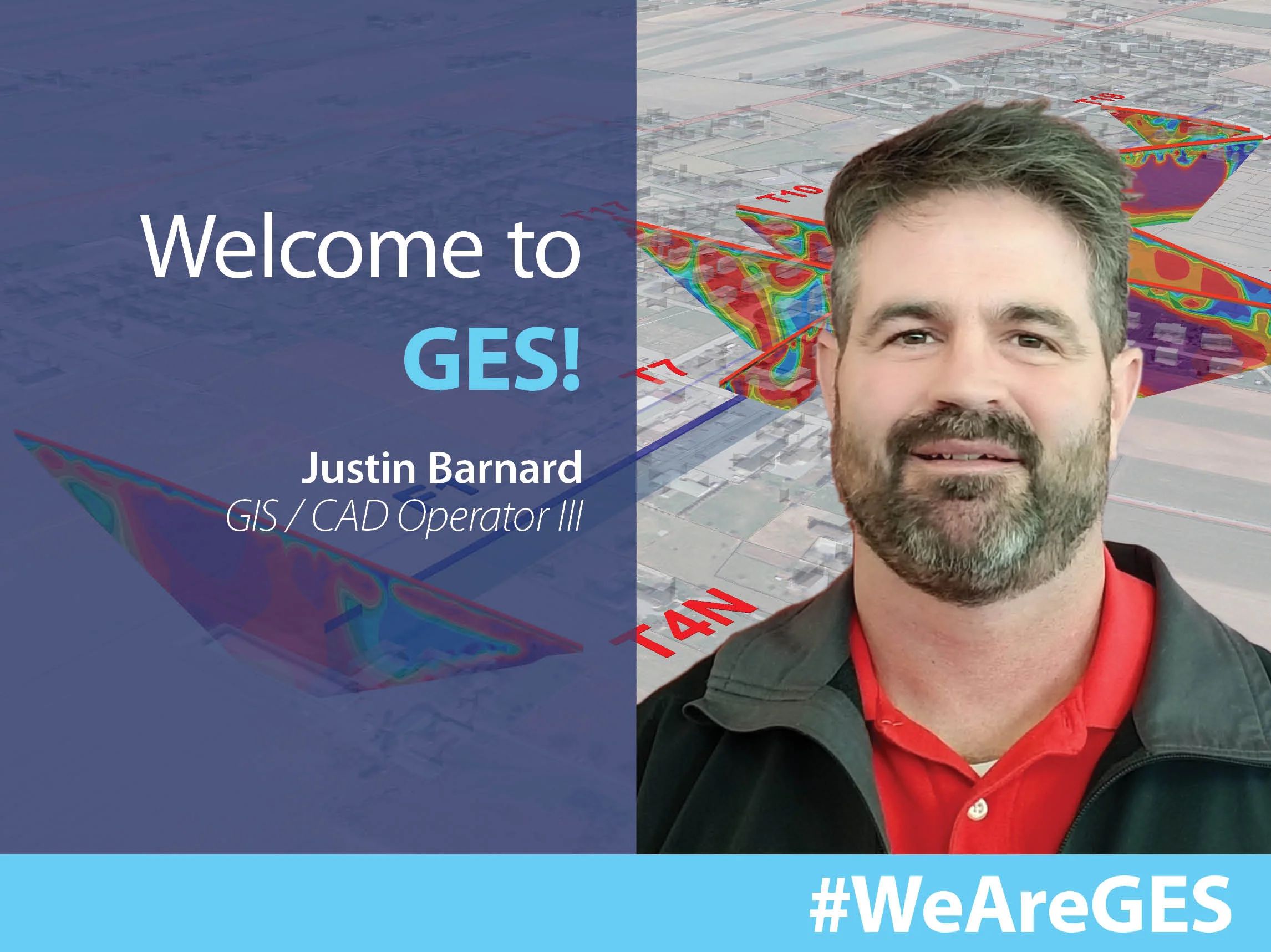 GES Welcomes new GIS/CAD Operator III, Justin Barnard