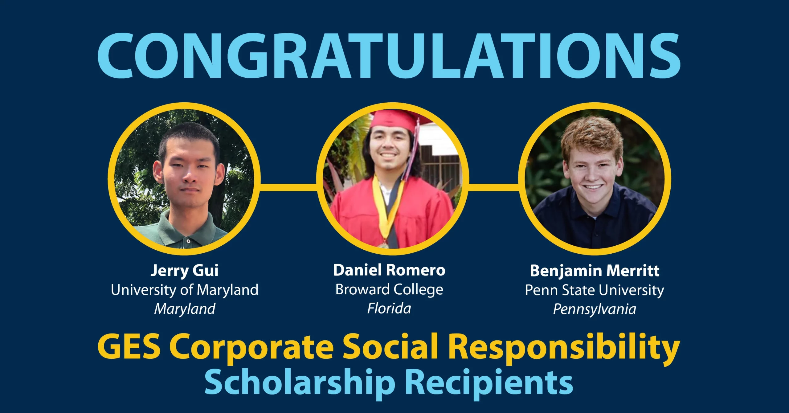 GES Announces 2020 CSR Scholarship Winners