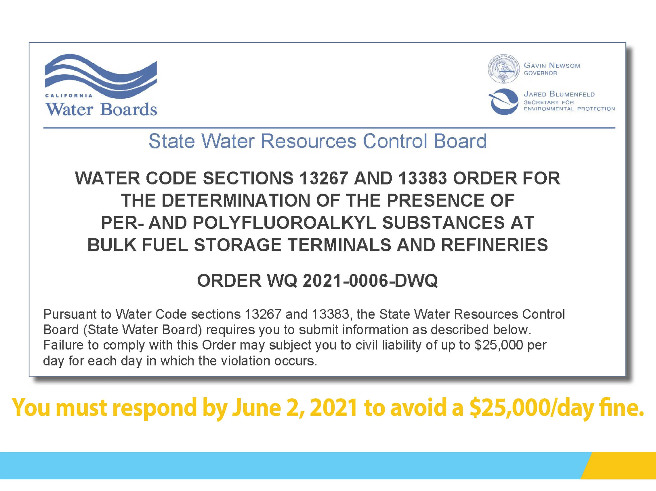 Did the California Water Board send you a notice like this?